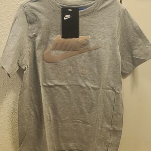 Nike Kids Light Gray Short Sleeve Tee